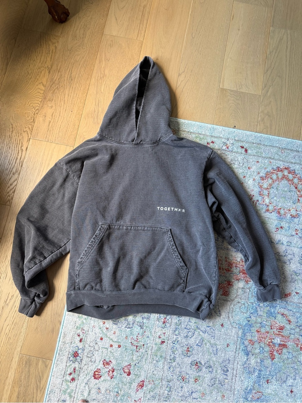 Together Dark Brown Crewneck Hoodie Sweater